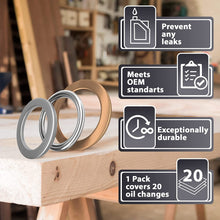 15pcs Oil Drain Plug Crush Rubber Washer Gasket Black Seal – 12mm Replacement for Buick/Cadillac/Chevrolet/GMC/Hummer/Oldsmobile/Pontiac/Saturn - OEM 12616850 Fits for GM 1975-2021 by AUTOMAJOR