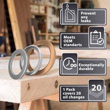 15pcs Oil Drain Plug Crush Rubber Washer Gasket Black Seal – 12mm Replacement for Buick/Cadillac/Chevrolet/GMC/Hummer/Oldsmobile/Pontiac/Saturn - OEM 12616850 Fits for GM 1975-2021 by AUTOMAJOR