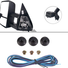 Perfit Zone 2007-2014 Silverado Towing Door Side Mirrors Power Heated LED Signal Lamps Passenger Right Side Driver Left Side Tow Mirror Pair Set