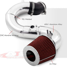 AJP Distributors Racing Chrome Cold Air Intake Cai Induction Performance System For Civic Si Fb6 Fg4 K24 2.4L 2012 2013 2014 2015 12 13 14 15