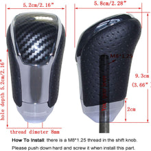 Pursuestar Black Leather Luxury Brown Wood Gear Lever Shift Knob for Toyota Alphard Crown Lexus Camry RAV4 Land Cruiser Hiace Mazda M8x1.25