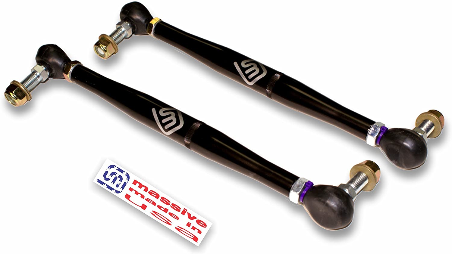 Massive Adjustable Front Anti Roll Sway Bar End Links Nissan Sentra B16 07-12 SE-R Spec V Race Spec Street Performance (Purple)