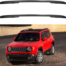 ECCPP Roof Rack Side Rails Luggage Cargo Carrier Roof Side Rails Fit for Jeep Renegade 2015 2016 2017 2018 2019 2020,Black Aluminum Roof Rack Cross Bars Cross Rails