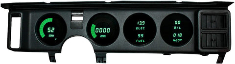 Intellitronix Firebird Digital Replacement Gauge Panel Green W/ All Necessary Sending Units