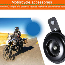 Universal Motorcycle Electric Horn kit 12V 1.5A 105db Waterproof Round Loud Horn Speakers for Scooter Moped Dirt Bike ATV