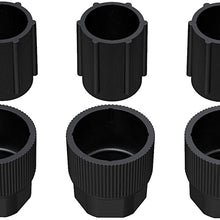 BASIKER R134a Air Conditioning Valve Caps, A/C Service Charging Port Caps 13mm Low Side & 16mm High Side Plastic Covers