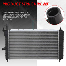 1322 OE Style Aluminum Core Cooling Radiator Replacement for Ford Topaz Tempo Ghia Mercury Topaz 2.3L 3.0L AT 92-94