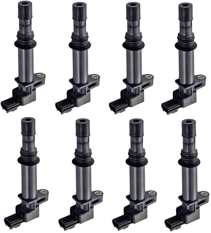 ENA Pack of 8 New Ignition Coils Replacement For Dodge Dakota Durango Ram 1500 - Jeep Commander Grand Cherokee - Aspen - Mitsubishi Raider 4.7L V8 Replacement# UF399 UF297 UF270