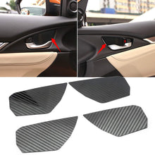 Xotic Tech ABS Carbon Fiber Pattern Car Interior Auto Gear Shift Knob Frame Cap Cover Trim Protective for Honda Civic 2016 2017 2018 2019 2020