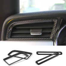 HKPKYK for Ford Mustang 2015 2016 2017, Interior Moulding Carbon Fiber AC Outlet Air Conditioner Outlet Door AC Auto Accessories