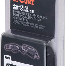 CURT 58761 Vehicle and Trailer-Side 4-Pin Flat Wiring Harness Dust Covers, 2-Pack