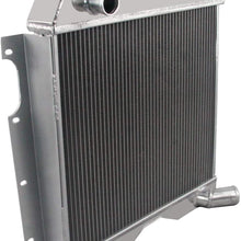 OzCoolingParts 3 Row Core All Aluminum Radiator for 1954-1964 55 56 57 58 59 60 61 62 63 Jeep Willys, Truck, Pickup, Utility Wagon, 6-226, 3.7 L6 Cylinders