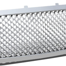 DNA Motoring GRF-034-CH Front Bumper Grille Guard, 1 Pack