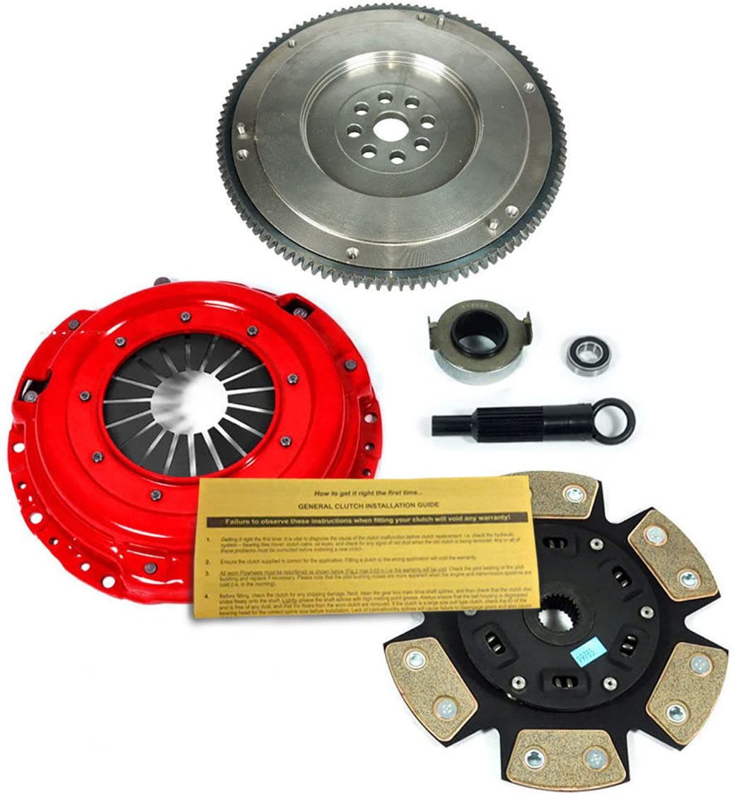 EFT RACING 3 CLUTCH KIT &HD FLYWHEEL SET WORKS WITH B18A1 B18B1 B18C1 B18C5 B20B B20Z HYDRO
