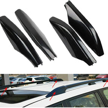 TBvechi Roof Rack Leg Cover for Original Car Luggage Rack, 4Pcs Black ABS Roof Rack Bar Rail End Protection Cover Shell for Toyota Land Cruiser Prado Fj120 2003-2009