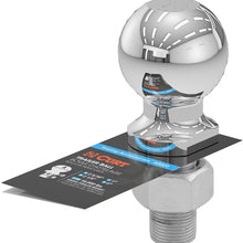 CURT 40007 Chrome Trailer Hitch Ball, 10,000 lbs, 2-5/16-Inch Diameter, 1 x 2-1/4-Inch Shank