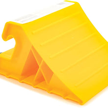 Camco Super Wheel Chock with Rope - Helps Keep Your Trailer in Place So You Can Re-Hitch - (44475)