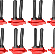 ENA Direct Ignition Coil Pack of 8 compatible with 2005-2019 5.7L 6.1L 6.4L V8 Dodge Challenger Charger Durango Magnum Ram 1500 2500 3500 Jeep Commander Grand Cherokee Chrysler 300 Aspen (8)