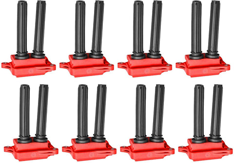 ENA Direct Ignition Coil Pack of 8 compatible with 2005-2019 5.7L 6.1L 6.4L V8 Dodge Challenger Charger Durango Magnum Ram 1500 2500 3500 Jeep Commander Grand Cherokee Chrysler 300 Aspen