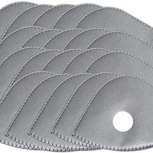 20 Pieces Five-layer Activated Carbon Filters Replaceable Filter Inserts and Exhaust Valves Replacement
