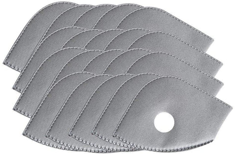20 Pieces Five-layer Activated Carbon Filters Replaceable Filter Inserts and Exhaust Valves Replacement