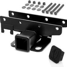 Tyger Auto TG-HC2J003B Hitch & Cover Kit Compatible with 2018-2021 Jeep Wrangler JL/JLU 2 Door & 4 Door (Excl 2018 JK Models) Factory Style 2 inch Rear Receiver Hitch Tow Towing Trailer Hitch