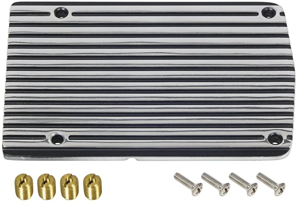 Air Conditioner Compressor Cover Plate York-Tecumseh Galaxie Fairlane Torino Mustang LTD Finned Polished Aluminum (480PLP)