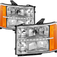Spyder Auto GMC Sierra 07-13 Headlights with Daytime LED Running Light - Chrome 9037436