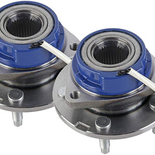 Front Wheel Hub Bearing Assembly Set of 2 - Compatible with Chevy, Buick, Cadillac, Oldsmobile & Pontiac - Impala, Monte Carlo, Century, Aztek, Grand Prix, Replaces 513121, 12429203, 88964168 - ABS