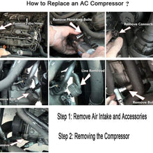 10736C A/C Compressor,AC Compressor A/C Clutch CO 38810RAAA01 77389 28003C 6512109 Replacement for Honda Accord 2003 2004 2005 2006 2007 2.4L by Lucky Seven