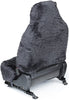 OxGord Sheepskin Seat Covers (Pack of 2) Wool Sheep Skin Shearling Car Accessories Best for Front Bucket Auto Seats Cover on Cars Truck SUV Van - Real Lambs Lambskin Gray Fleece Plush Cushion