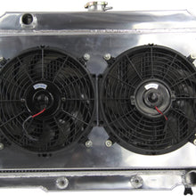 Primecooling 3 Row All Aluminum Radiator +Fan (12 Inches Dia.) Shroud for 1972-86 Jeep CJ Series w/GM Chevy SBC Engine Conver.