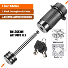 CZC AUTO Trailer Tongue Coupler Lock, Dia 1/4 Inch, 2-1/2 Inch Span Fits Latch-Type Coupler for Towing Boat Truck RV Car Trailer