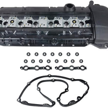 11127552281 Engine Valve Cover W/Gaskets & Bolts for BMW E82 E88 128i E60 525i E70 128i 328i 528i E90 X3 X5 Z4 3.0L N51 N52 Engine 3.0L L6 2007-2013