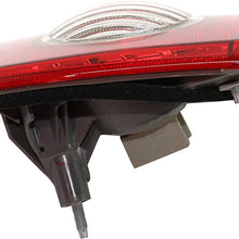 Tail Light Assembly Compatible with 2008-2013 Nissan Rogue and 2014-2015 Rogue Select Clear & Red Lens CAPA Passenger Side Inner