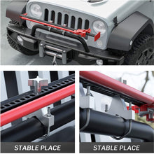 ORCISH High Lift Jack Mount for 2"-3" Tube, Adjustable Jack Tube Mount Bracket for Jeep Wrangler JK TJ Roof Rack Front Bumper Bull Bar Roll Cage Spare Tire Toyota FJ Cruiser (Silver). (Silver)