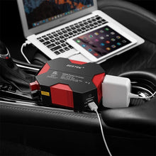 BESTEK 400W/500W DC 12V 110V Inverter with 4 USB Charging Ports, Power Converter with 2 AC Outlets Battery Clip Charger, Car Adapter (Upgrade Version)