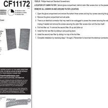 FRAM Fresh Breeze Cabin Air Filter Replacement for Car Passenger Compartment w/ Arm and Hammer Baking Soda, Easy Install, CF11182 for Select Acura and Honda Vehicles