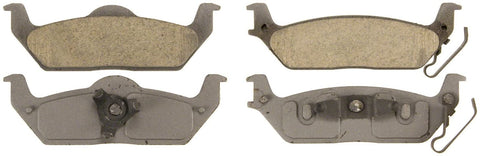 Wagner ThermoQuiet QC1012 Ceramic Disc Pad Set With Installation Hardware, Rear