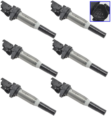 Delphi GN10571 Engine Ignition Coil Kit Set of 6 Direct Fit for 11-15 BMW