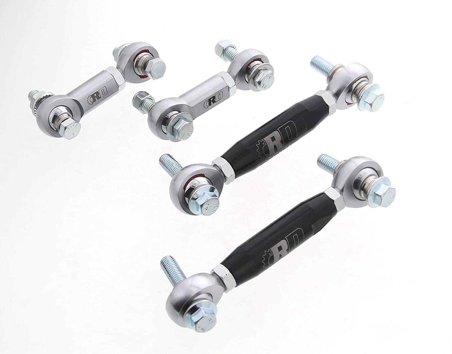 Race Driven Front and Rear Sway Bar Links x4 Black fits 2017 2018 Can-Am Maverick X3 - All Models - Made in the USA