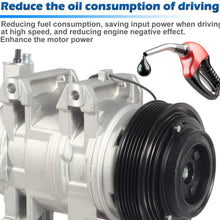 AUTEX AC Compressor and A/C Clutch CO 10778JC Compatible with Altima 2002 2003 2004 2005 2006 2.5L