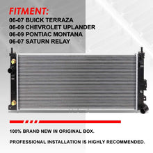 2881 OE Style Aluminum Core Cooling Radiator Replacement for Chevy Uplander Pontiac Montana 06-09