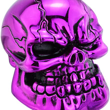 Abfer Shift Knobs Skull Gear Stick Shifter Knob with Big Tooth Shifting Lever Fit Most Automatic Manual Transmission Cars Truck Vehicle (Red)