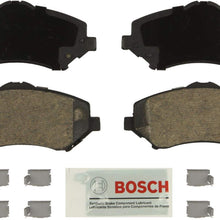 Bosch BE1327H Blue Disc Brake Pad Set with Hardware for Select Chrysler, Dodge, Jeep, Ram, and Volkswagen SUVs and Vans - FRONT
