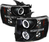 Spyder Auto PRO-YD-CS07-CCFL-BK Chevy Silverado 1500/2500/3500 Black CCFL LED Projector Headlight with Replaceable LEDs