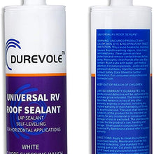 Durevole RV Roof Vent Installation Kit - Sealant, Butyl Tape, Screws - White