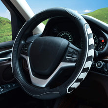 Car Steering Wheel Cover with Durable PU Leather, Universal 15 inch Fit for Car Truck SUV, Breathable Anti Slip Auto Steering Wheel Covers for Men and Women, White