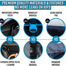 Rooftop Cargo Carrier Roof Bag XXL - 19 Cubic Feet Waterproof Car Top Carrier | Car Roof Cargo Carrier Works with OR Without Car Roof Rack - Rooftop Cargo Bag for Camping, Ski Trips and Vacations