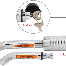 ELSOON Chrome Plated Dual Bent Pin Receiver Lock for 1/2" & 5/8" Pin Diameter